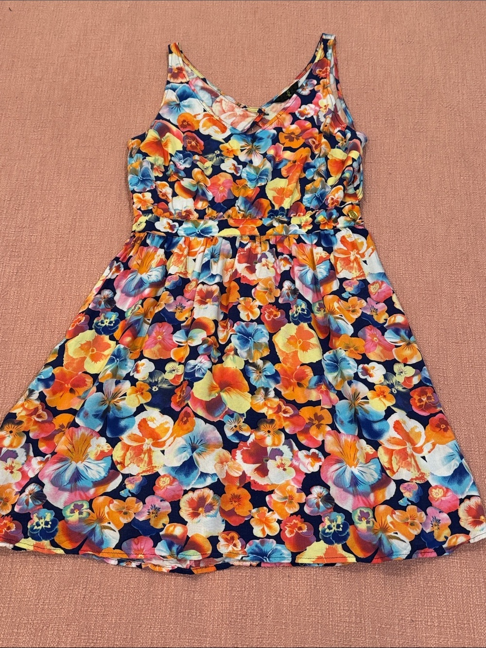Cut out Back Floral Wms med flower print Sundress